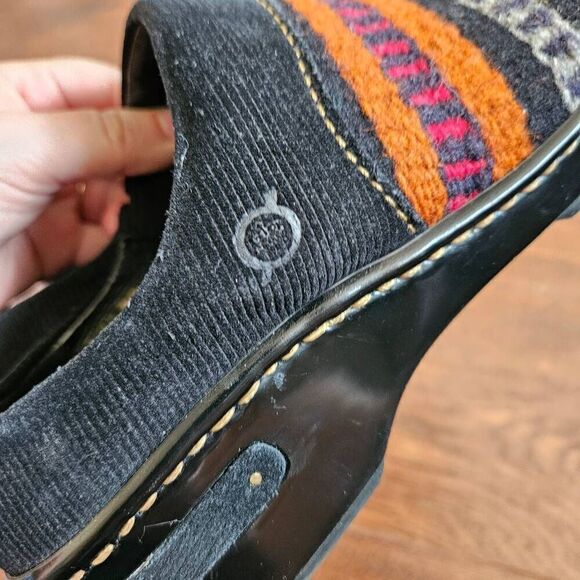Born Southwest Aztec Woven Wool Miho Clogs - Picture 4 of 8